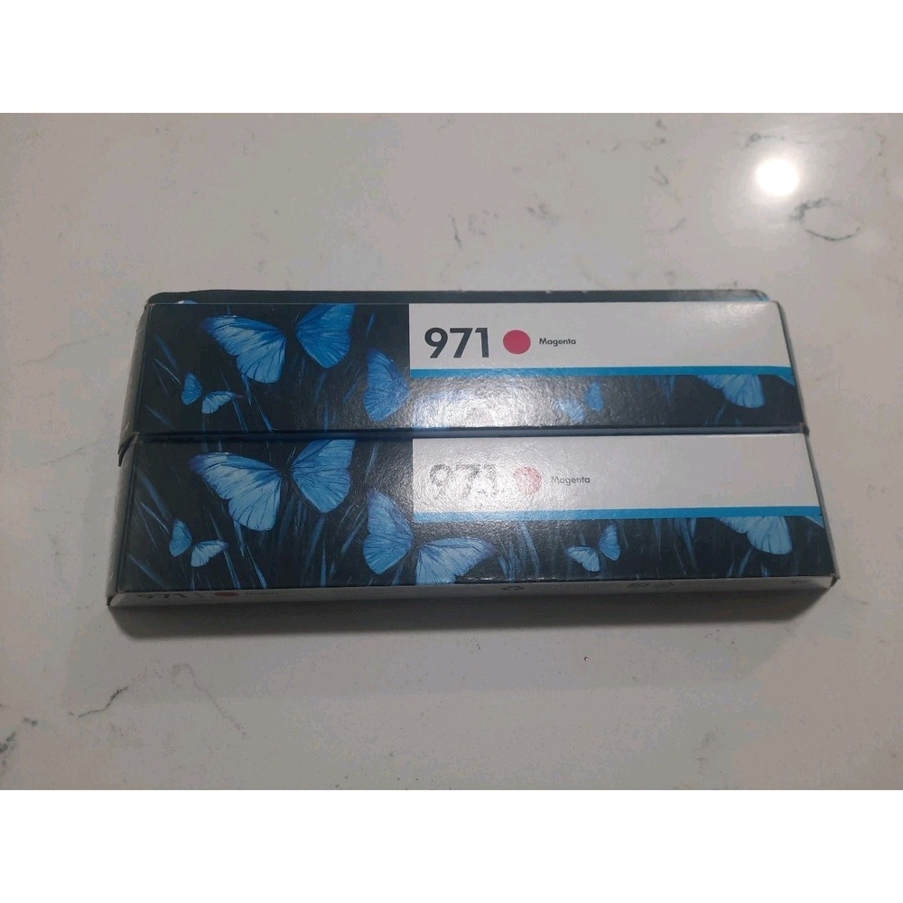 Genuine HP 971 Magenta Ink Lot Of 2 CN623AM